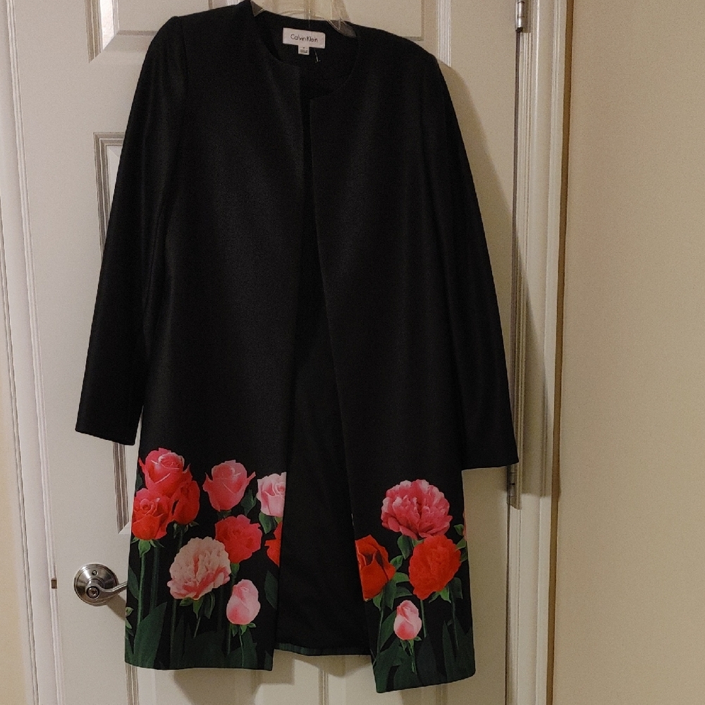 Calvin Klein Black Floral Tunic